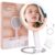 Travel Makeup Mirror with Lights 10X/1X, Rechargeable Magnifying Mirror