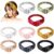 MTLEE 9pcs Satin Elastic Twisted Turban Headbands for Women, Classic Color
