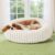 Bedsure ComfyFleece™ Donut Dog Bed Medium Size Dog with Washable Cover