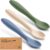 KeaBabies Silicone Baby Spoons Self Feeding 6-12 months, 3-Pack (Slate)