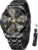 OLEVS Watch Men Quartz Stainless Steel Dress Waterproof Luminous Watch