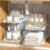 Delamu 2-Tier Multi-Purpose Bathroom Under Sink Organizers and Storage, Stackable Kitchen Pantry Organization, Pull Out Medicine Cabinet Organizer with Movable Dividers, White, 2 Pack