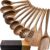 Wooden Spoons for Cooking, 10-Piece Acacia Wood Cooking Utensil Set