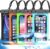 Famoby 5 Pack Multicolor Waterproof Phone Pouch, Cell Phone Case Dry Bag,Protection Level: IP68,Beach Cruise for iPhone,Samsung,and More,Lanyard Included,(Fits Up to 8.3″),Black,Blue,Pink,Orange,Green